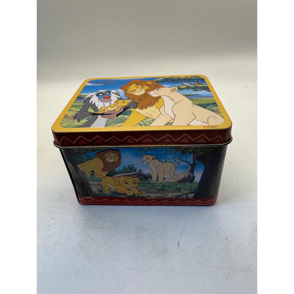 Disney‎ The Lion King Metal Tin box Simba Mufasa Scar Collectible music box